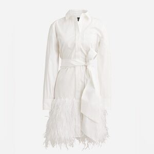 J. Crew Collection Limited-Edition Feather-Hem Shirt Dress